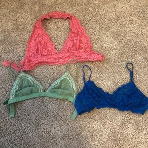 Lacy bralettes size medium